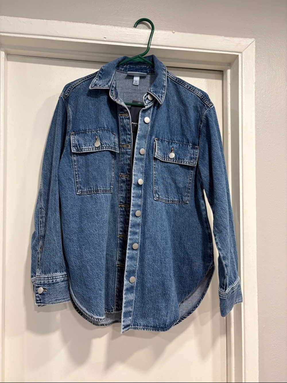 Parke x Target Longsleeve denim shacket Medium Wash